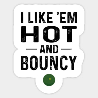 Hot and Bouncy Squash Sticker